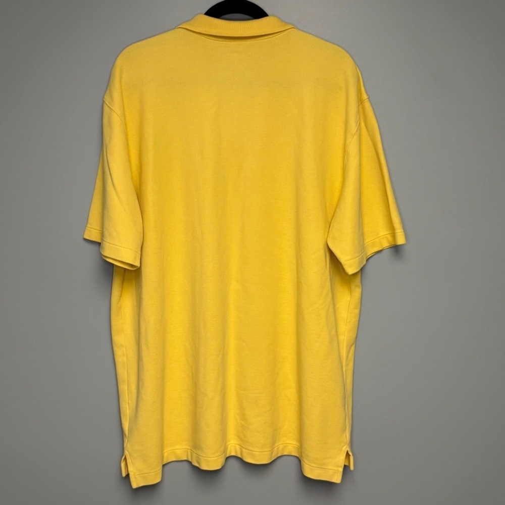 LOT OF 2 L.L. Bean‎ Yellow White Golf Breathable Cotton Polo Shirts Mens Sz XL - Picture 3 of 7